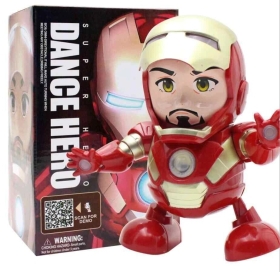 Танцуващ робот железния човек, със звук и светлини