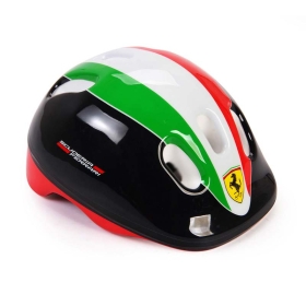 Комплект ролери, каска и протектори Ferrari за деца, 33-36 номер – черен