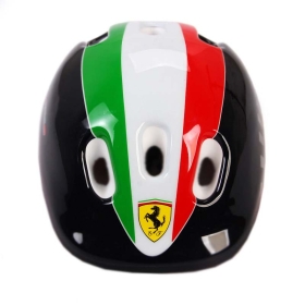 Комплект ролери, каска и протектори Ferrari за деца, 33-36 номер – черен