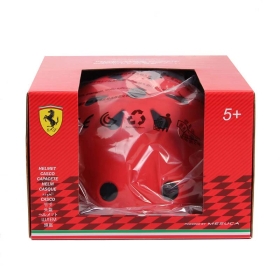 Детска каска Ferrari за тротинетка и скейтборд, S размер – червена