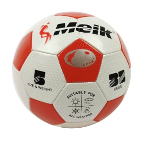 Футболна топка, размер 5, Бяла, Meik класик