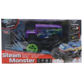 Кола с пара и дистанционно управление Steam Monster 1:18