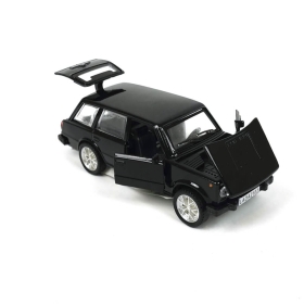 Метална кола Lada, със светлини и звуци, комби, черен, без опаковка
