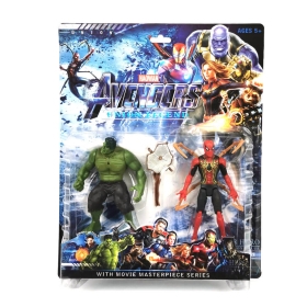 Комплект фигурки, Отмъстителите, Spiderman, Hulk, с оръжиe