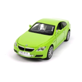 Метална количка BMW M6 със звук и светлини, Зелена