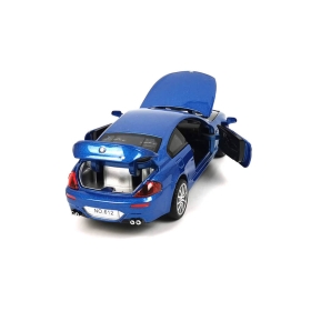 Метална количка BMW M6 със звук и светлини, Синя