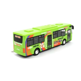 Детски метален автобус, Метален, Зелен, Без опаковка