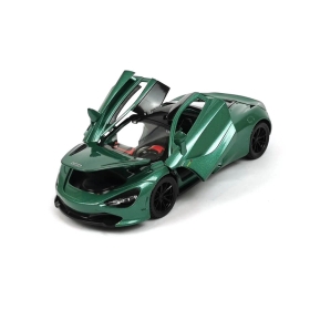 Метална кола McLaren 720S, със звук и светлини, Зелен