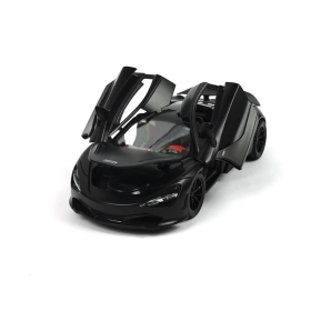 Метална кола McLaren 720S, със звук и светлини, Черна