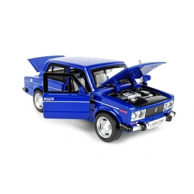 Метална кола Лада/Lada, със светлини и звуци, Синя