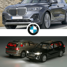 Метален автомобил BMW X7, със светлини и звуци, Черен