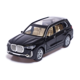 Метален автомобил BMW X7, със светлини и звуци, Черен