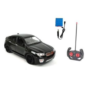 Детски джип BMW X6, с радио контрол, Презареждащи батерии, черен
