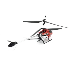 Хеликоптер, С дистанционно управление, Презареждащи батерии, Червен