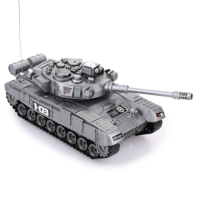 Детски танк, с дистанционно управление, сив