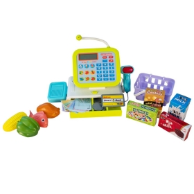Детски касов апарат, С кошница, Аксесоари и калкулатор