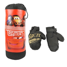 Детска боксова круша, С ръкавици, Cars