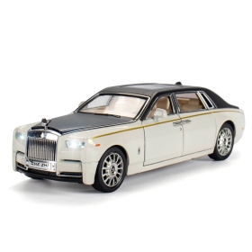 Метална кола Rolls-Royce Phantom, с отварящи се врати, Бяла