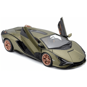 Метален автомобил, Lamborghini Sian, Със звук и светлини, Златист