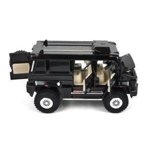 Детски джип Mercedes UNIMOG, Метален, Отварящи се врати, Черен, Без опаковка