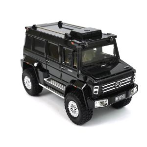Детски джип Mercedes UNIMOG, Метален, Отварящи се врати, Черен, Без опаковка