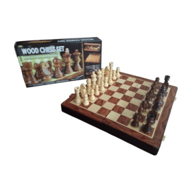 Магнитен шах, Дървен, С фигури, 30 х 30см