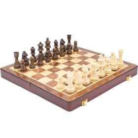 Магнитен шах, Дървен, С фигури, 30 х 30см