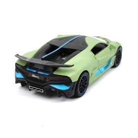 Метална кола Bugatti Divo, С отварящи се врати, Звуци, Зелена, Без опаковка