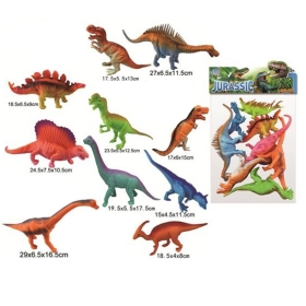 Детски фигурки, Динозаври, 8 броя, В плик