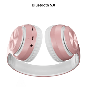 Детски слушалки, Безжични, Bluetooth, Розови