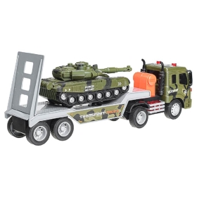 Детски камион автовоз, С танк, Военен