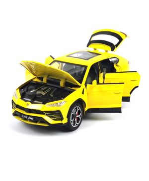 Метален джип Lamborghini Urus SUV, С отварящи се врати, Жълт