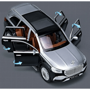 Метален джип mercedes-maybach gls 600, С отварящи се врати, Черен
