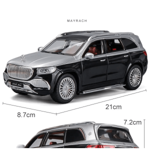 Метален джип mercedes-maybach gls 600, С отварящи се врати, Черен