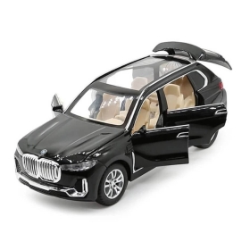 Метален джип BMW X7, Със светлини и звуци, Черен, Без опаковка