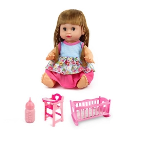 Комплект кукла, С кошара, Столче и шише за вода