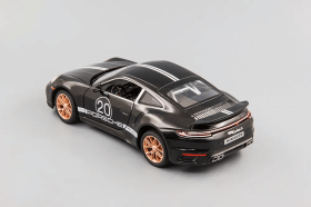 Метална количка Porsche 911 GT3, С отварящи се врати, Черен, Без опаковка