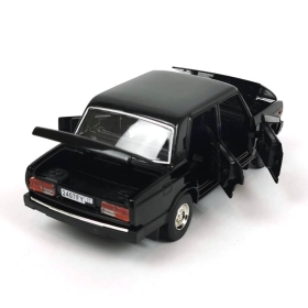 Метална кола Lada, със светлини и звуци, Черна, Без опаковка