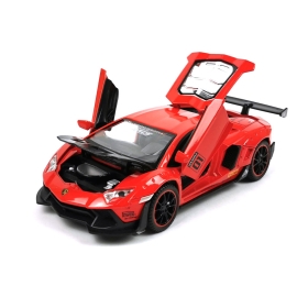 Метална количка Lamborghini, Червена