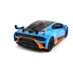 Метална количка Lamborghini, С отварящи врати, Синя, Без опаковка