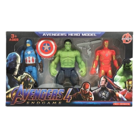 Комплект фигурки Avengers, с оръжие, 3 броя