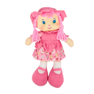 Мека кукла, С плитки, Розова, 38 см