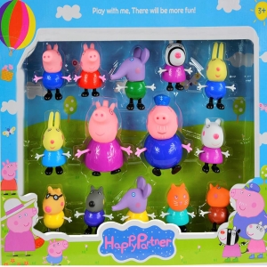 Комплект фигурки, Peppa Pig, Pepa Family 14 бр