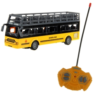 Детски тролейбус, С дистанционно управление, Отварящи се врати, Жълт