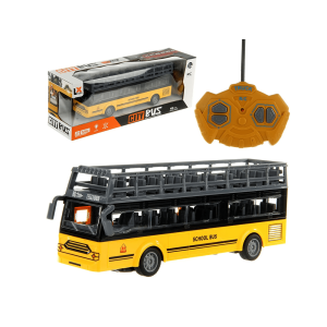 Детски тролейбус, С дистанционно управление, Отварящи се врати, Жълт