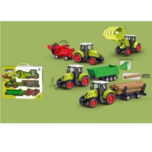 Детски комплект трактори и инвентар