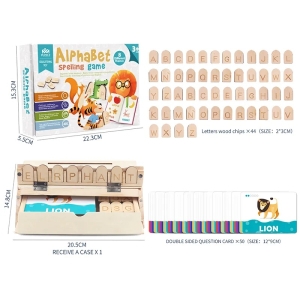 Дървен игра с азбука, Детски играчки за изучаване на език