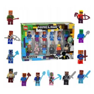 Комплект фигури, Minecraft, 12 бр
