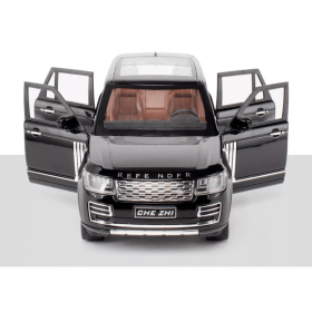 Метален автомобил Range Rover, С отварящи се врати, Черна, Без опаковка