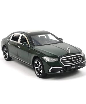 Метален автомобил Mercedes Benz S Class, Зелен, Без опаковка